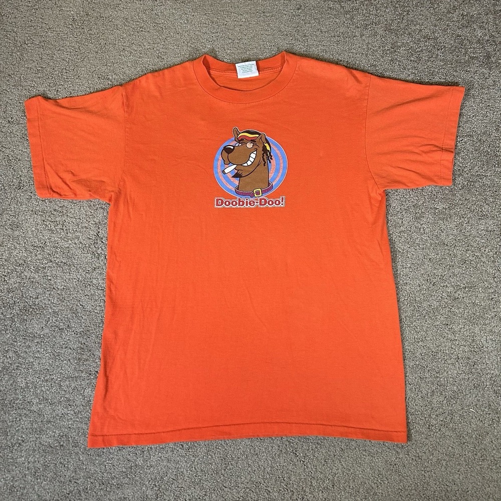 Rare‎ Vintage Doobie-Doo Scooby-Doo Weed Parody T-Shirt Tee Bird House 90s USA L